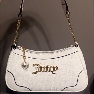 JC white embossed shoulder